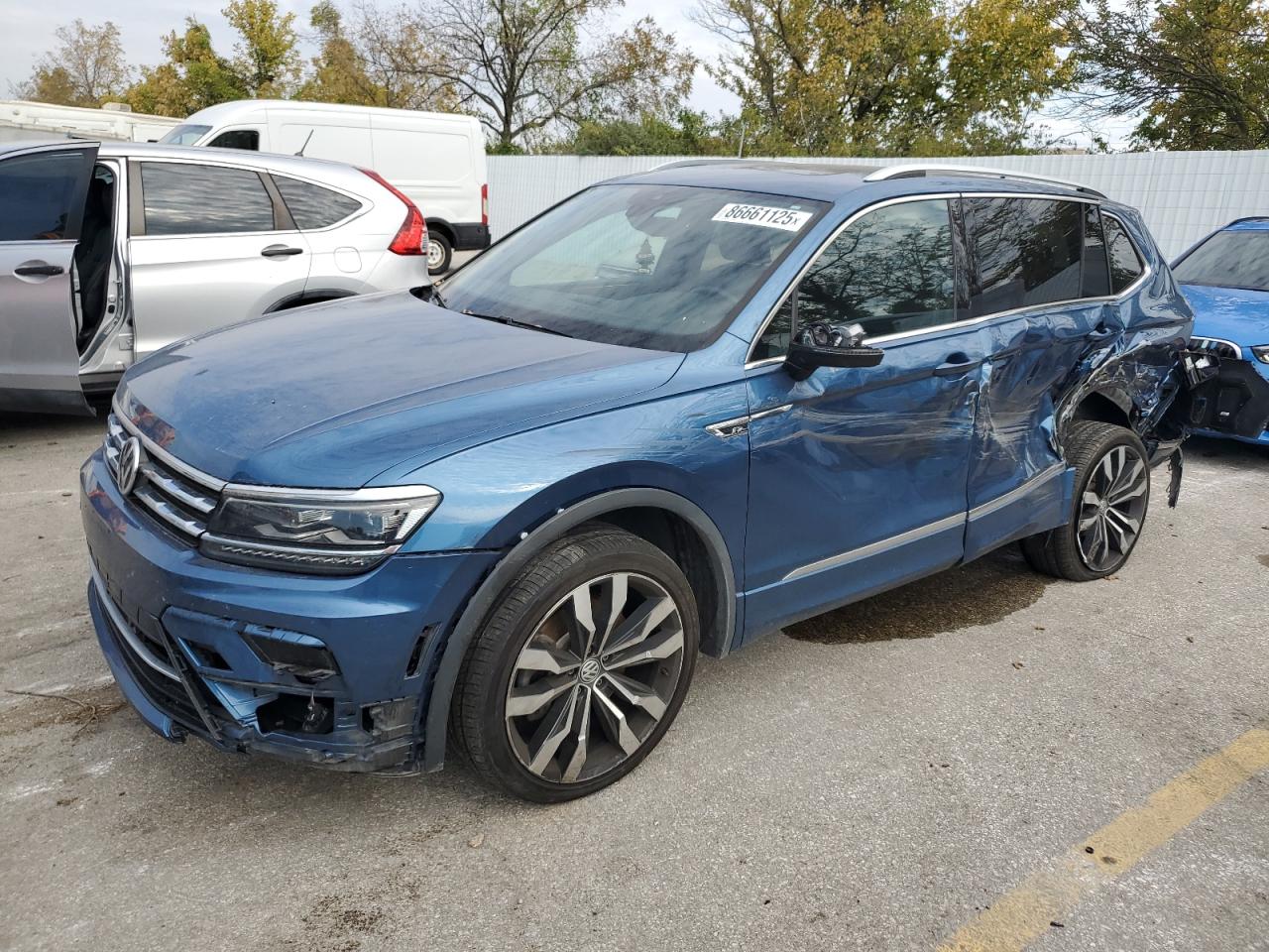 Lot #3298021145 2020 VOLKSWAGEN TIGUAN SEL PREMIUM R-LINE