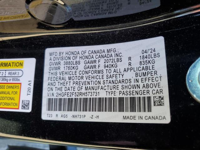 2024 HONDA CIVIC SPORT #3290191204