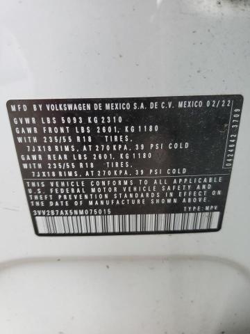 2022 VOLKSWAGEN TIGUAN SE #3304519449