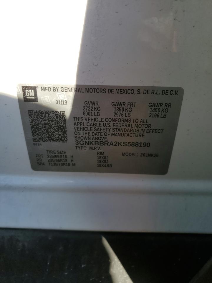 Lot #3315660778 2019 CHEVROLET BLAZER 1LT