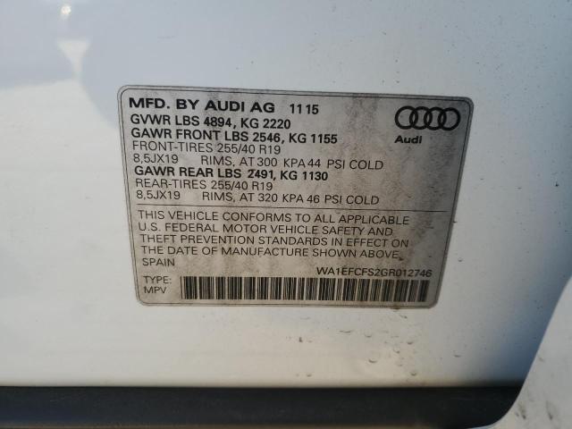 2016 AUDI Q3 PREMIUM #3286922234