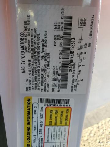 2018 FORD FUSION SE - 3FA6P0H95JR158513