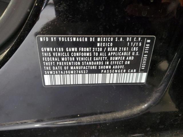 2016 VOLKSWAGEN JETTA S 3VW267AJ9GM276527