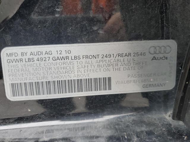 2011 AUDI A4 PREMIUM #3291360192