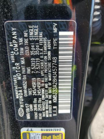 2017 HYUNDAI TUCSON LIM KM8J33A28HU457748