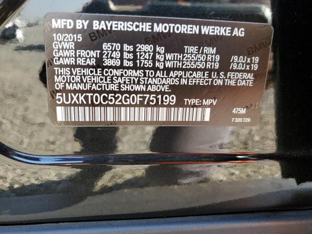 2016 BMW X5 XDR40E 5UXKT0C52G0F75199