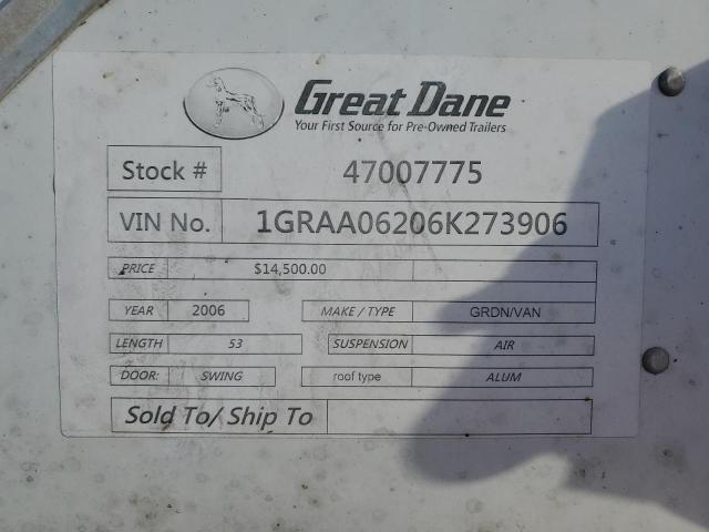 2006 GREAT DANE TRAILER #3266813937