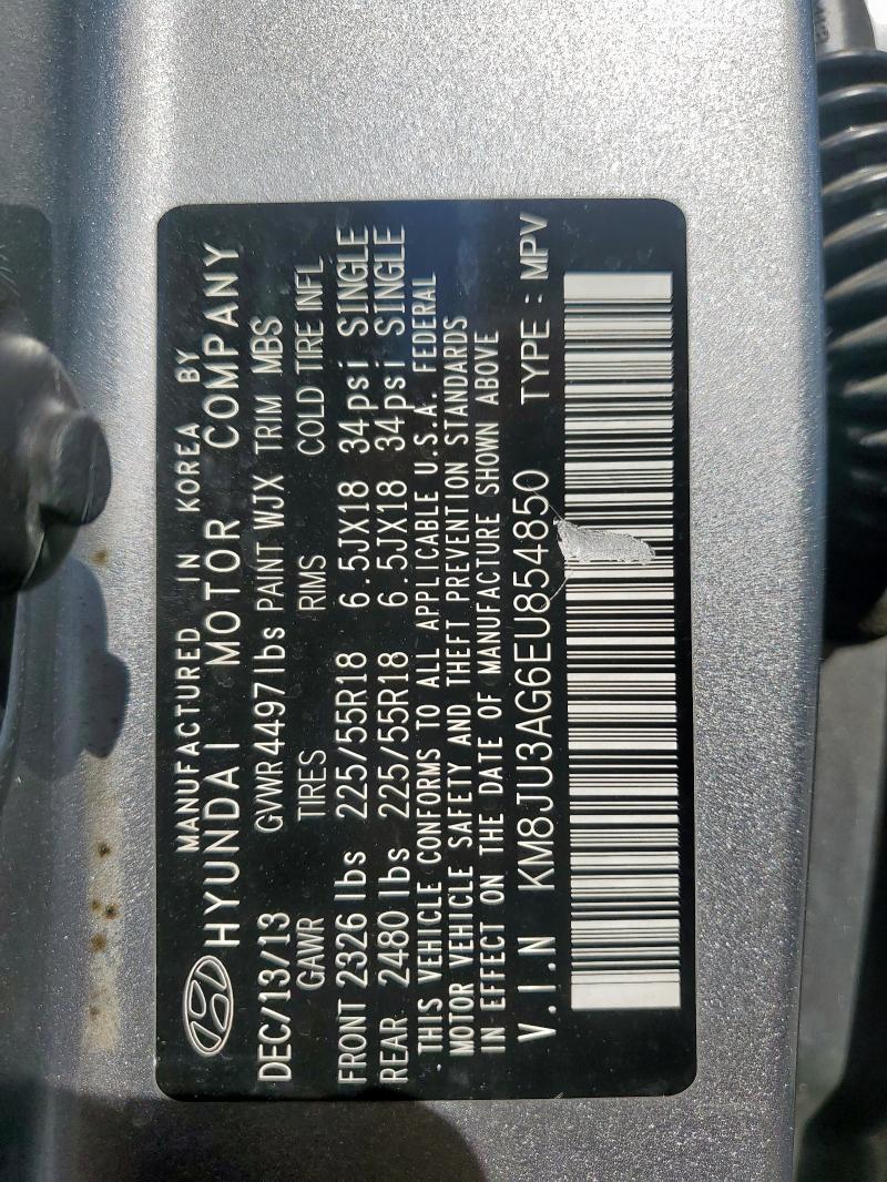 2014 HYUNDAI TUCSON GLS - KM8JU3AG6EU854850