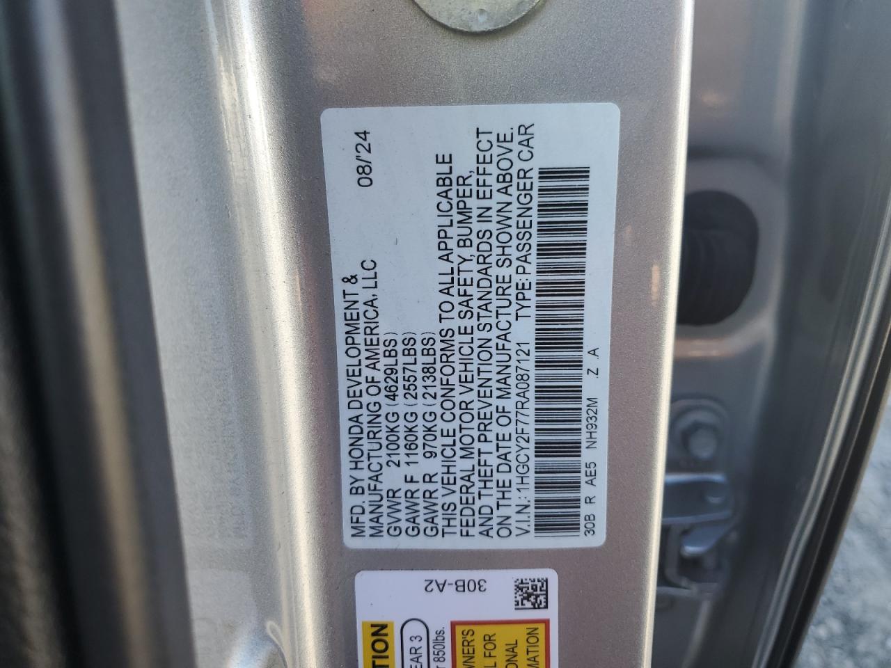 HONDA ACCORD HYBRID SPORT-L