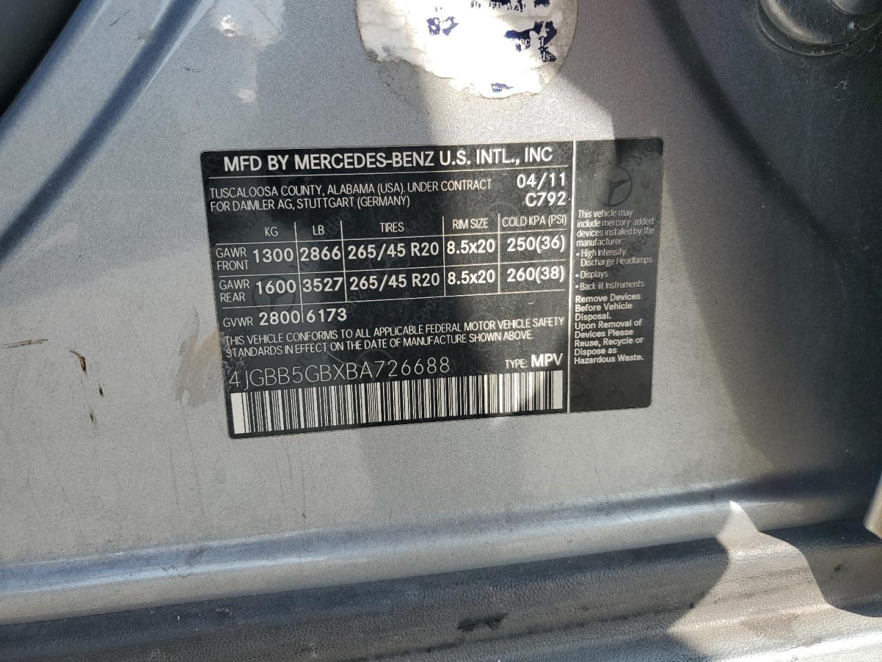 MERCEDES-BENZ M-CLASS 350