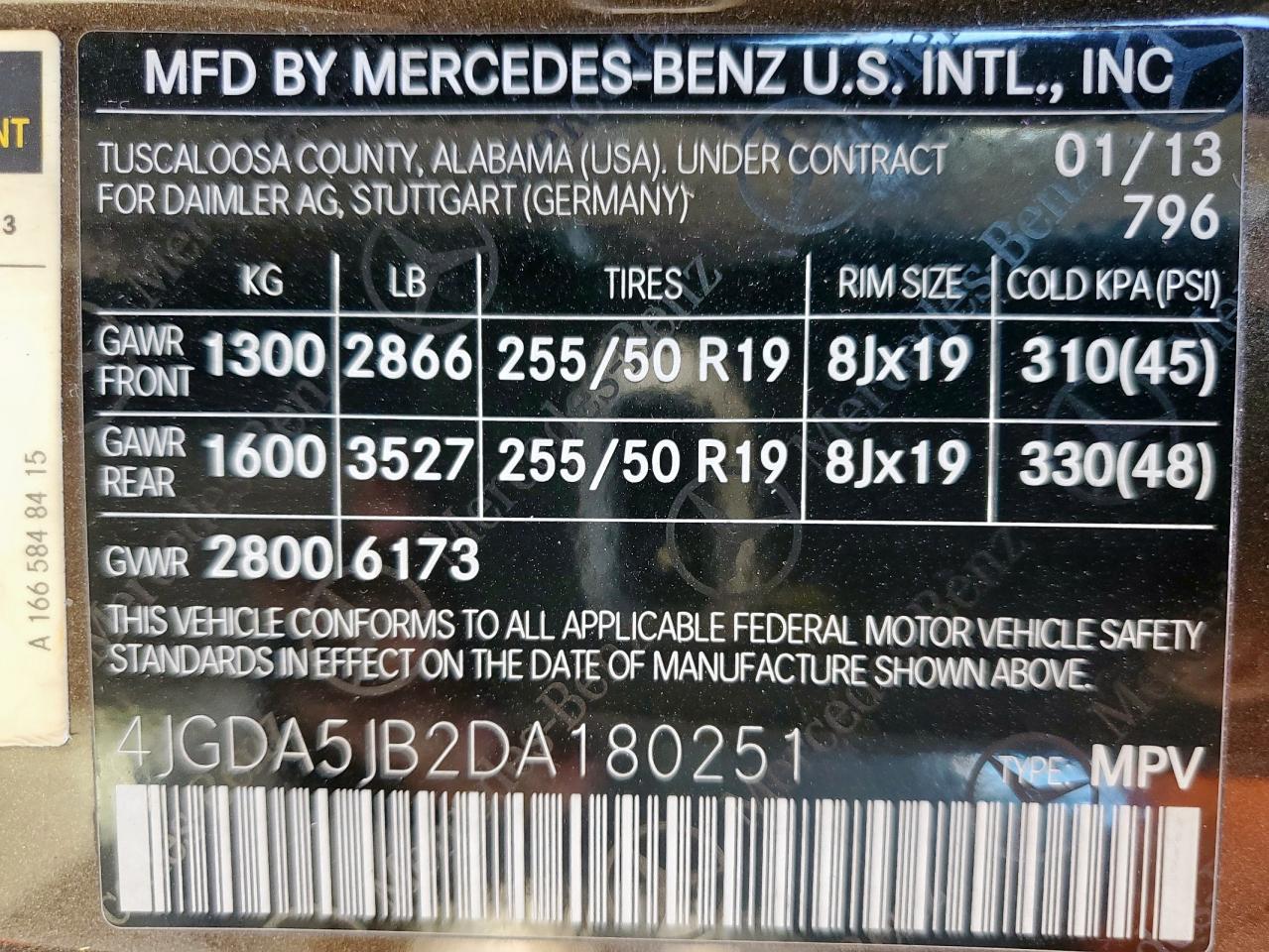 MERCEDES-BENZ M-CLASS 350