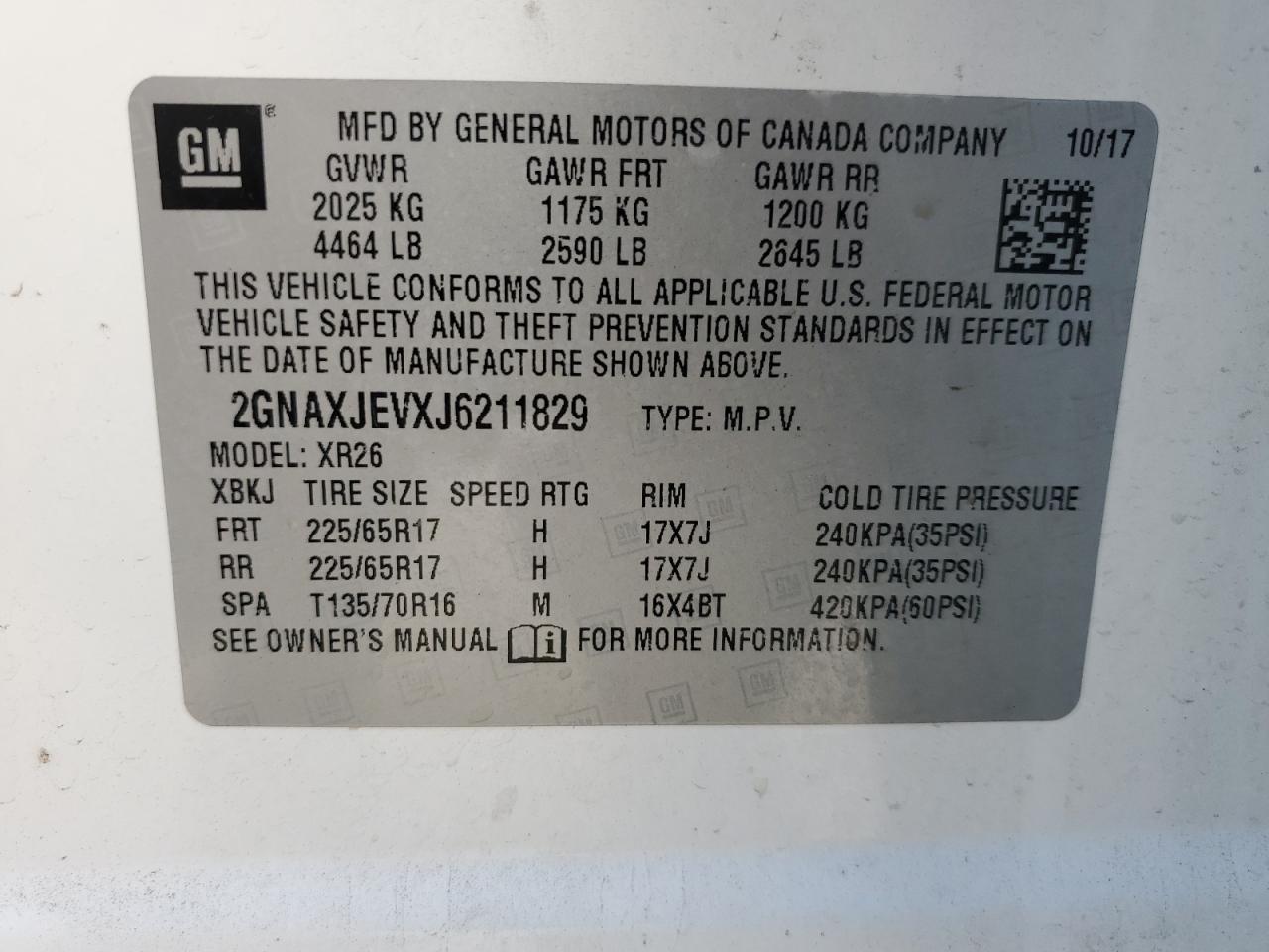 CHEVROLET EQUINOX LT