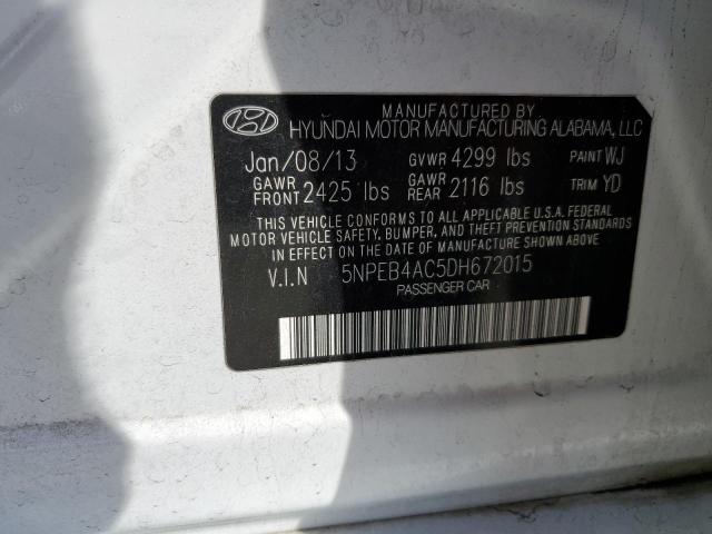 2013 HYUNDAI SONATA GLS - 5NPEB4AC5DH672015