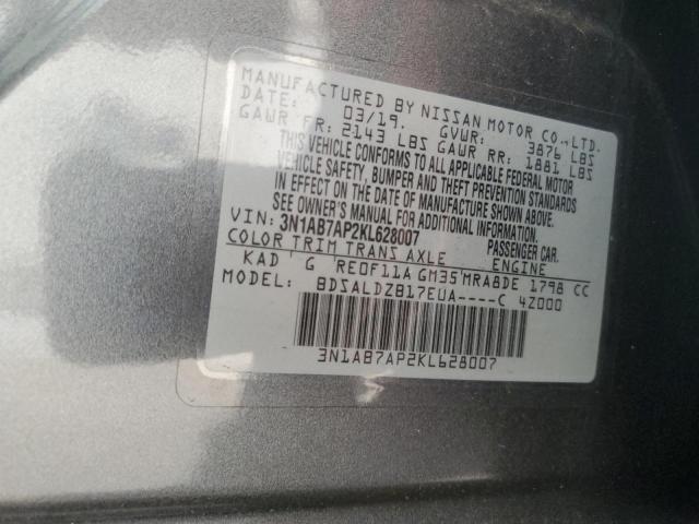 2019 NISSAN SENTRA S #3282426315