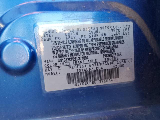 2014 NISSAN VERSA NOTE #3269759688