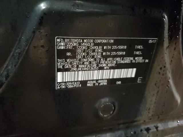 2017 TOYOTA RAV4 HV LIMITED JTMDJREV4HD136353