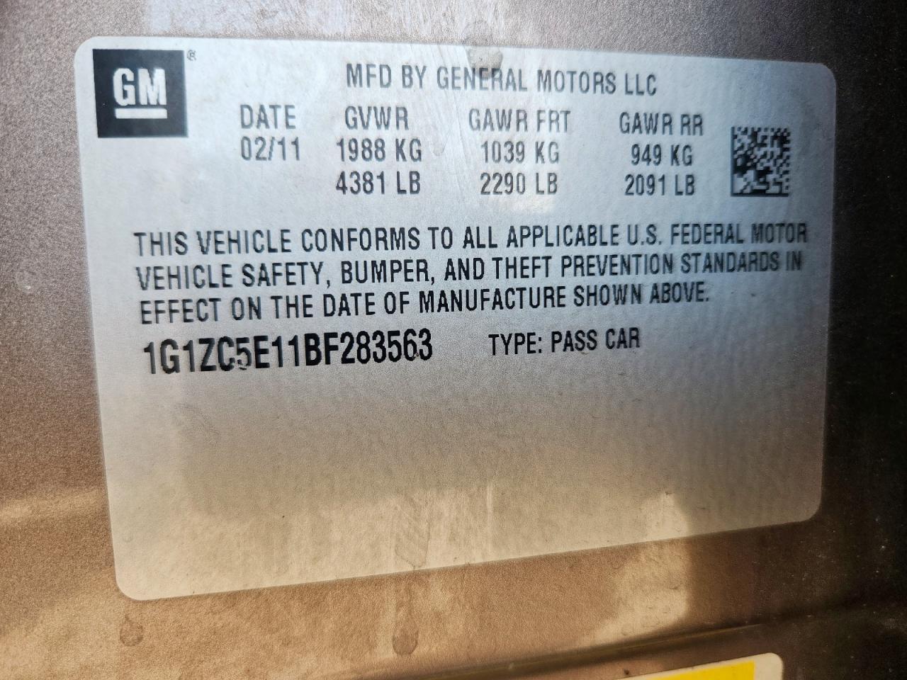 CHEVROLET MALIBU 1LT