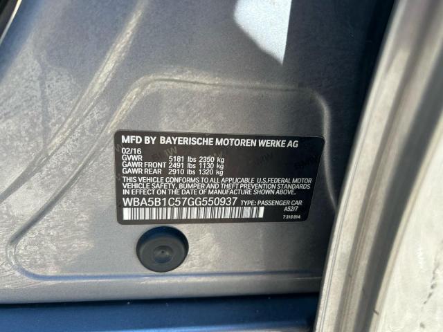 2016 BMW 535 I - WBA5B1C57GG550937