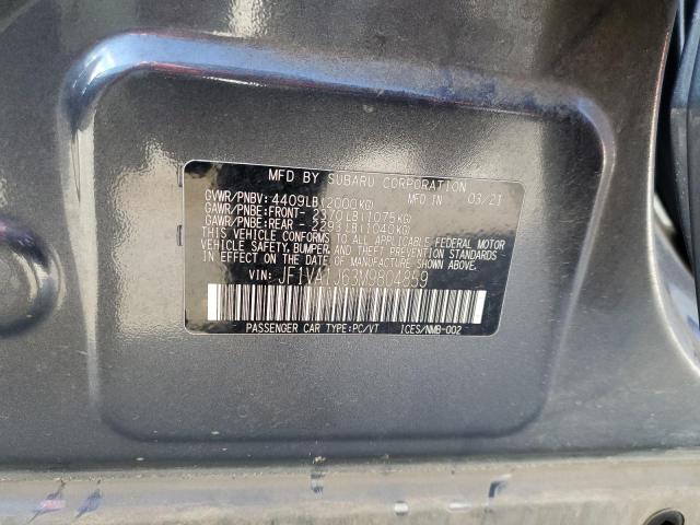 2021 SUBARU WRX LIMITE - JF1VA1J63M9804859