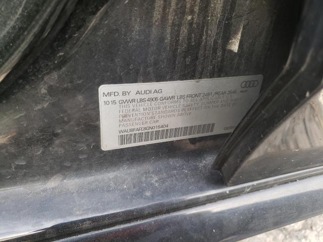 2016 AUDI A4 PREMIUM S-LINE WAUBFAFL8GN015404