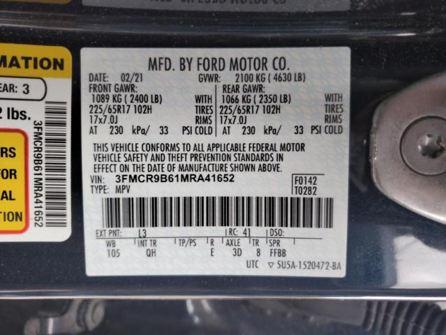 2021 FORD BRONCO SPO - 3FMCR9B61MRA41652