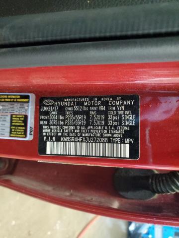 2018 HYUNDAI SANTA FE S - KM8SR4HFXJU272088