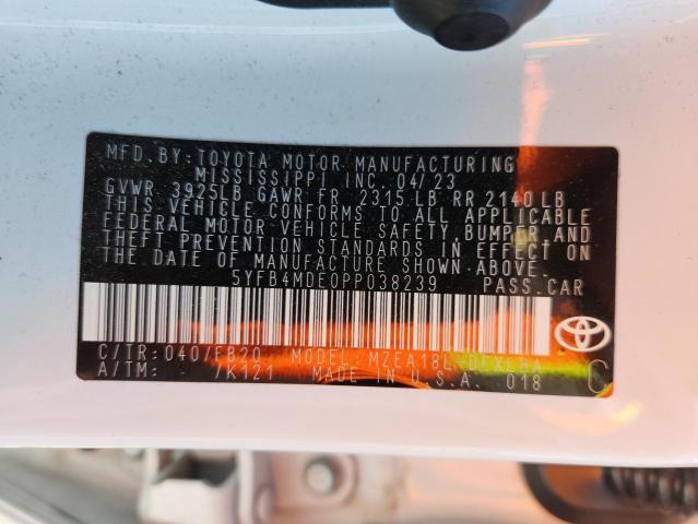 2023 TOYOTA COROLLA LE - 5YFB4MDE0PP038239