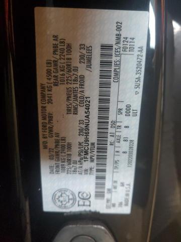 2022 FORD ESCAPE SEL - 1FMCU9H69NUA54021