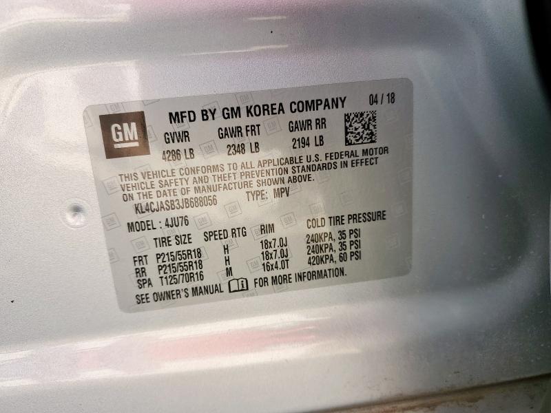 2018 BUICK ENCORE PRE - KL4CJASB3JB688056