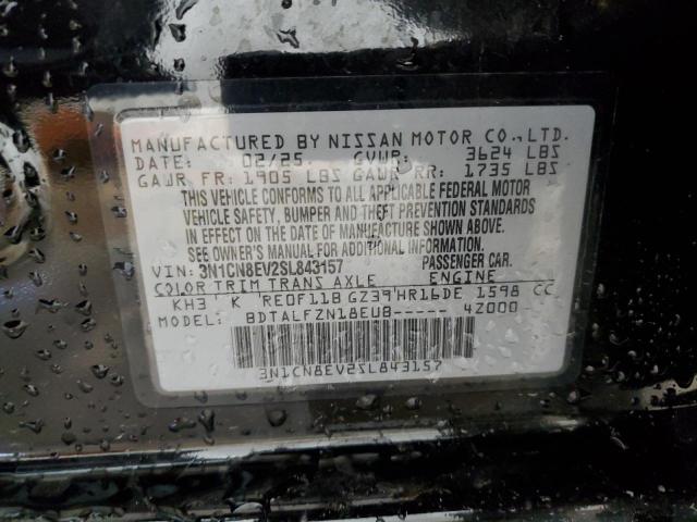 2025 NISSAN VERSA SV 3N1CN8EV2SL843157