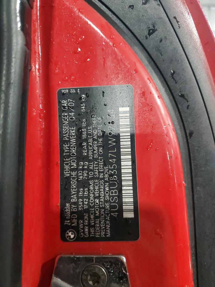 Lot #3287648023 2007 BMW Z4 3.0SI