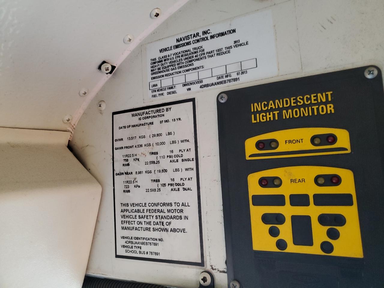 Lot #3275581801 2014 IC CORPORATION CE SERIES SCHOOL