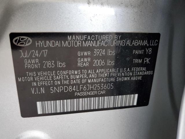 2018 HYUNDAI ELANTRA SE - 5NPD84LF6JH253605