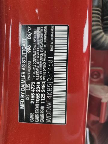 2018 MERCEDES-BENZ C 300 4MAT WDDWF4KB5JR314681