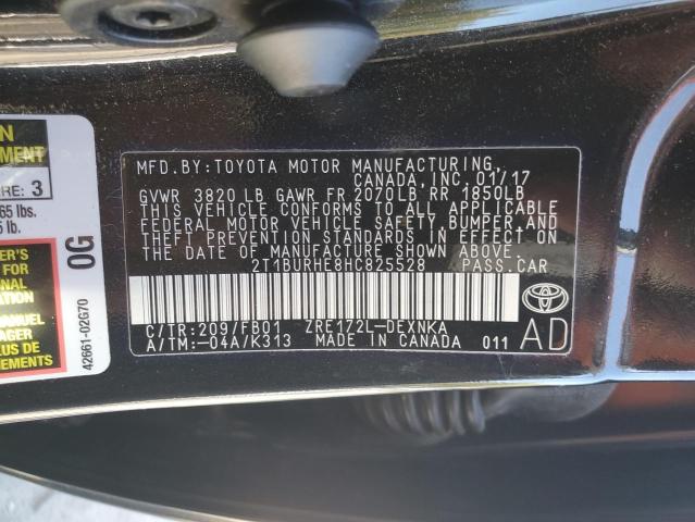 2017 TOYOTA COROLLA L #3286646290