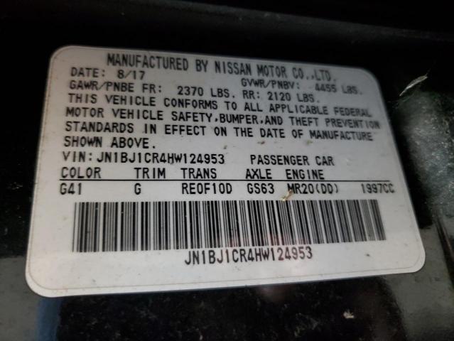 2017 NISSAN ROGUE SPOR JN1BJ1CR4HW124953