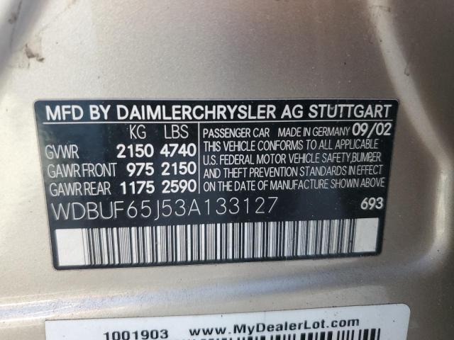 2003 MERCEDES-BENZ E 320 #3316826414