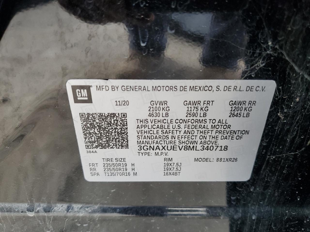 CHEVROLET EQUINOX LT