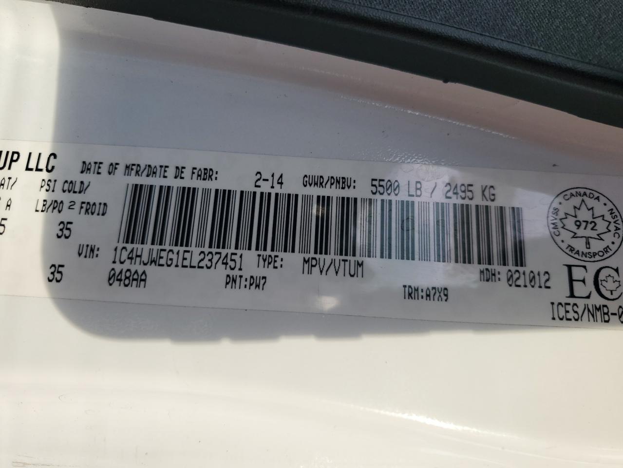 JEEP WRANGLER SAHARA