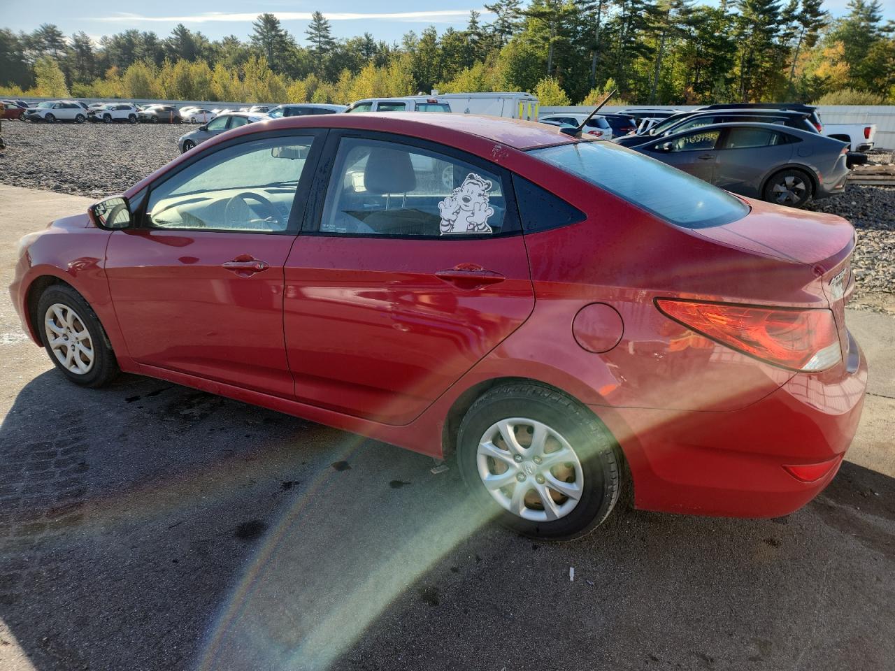 Lot #3310451318 2014 HYUNDAI ACCENT GLS