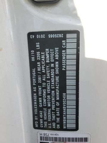 2011 VOLKSWAGEN EOS KOMFOR #3302652036