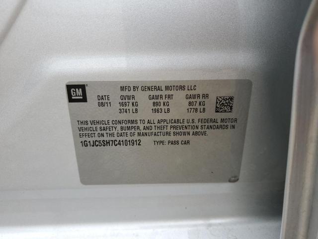 2012 CHEVROLET SONIC LT - 1G1JC5SH7C4101912