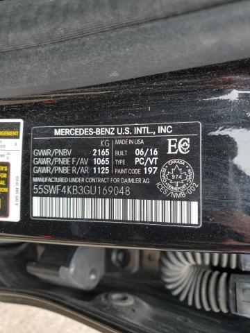 2016 MERCEDES-BENZ C 300 4MAT 55SWF4KB3GU169048