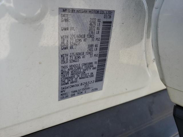 2016 NISSAN ROGUE S 5N1AT2MV3GC826522