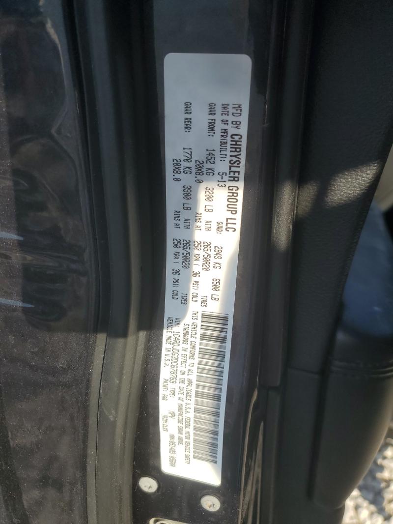 2013 DODGE DURANGO CREW - 1C4RDJDG3DC678769