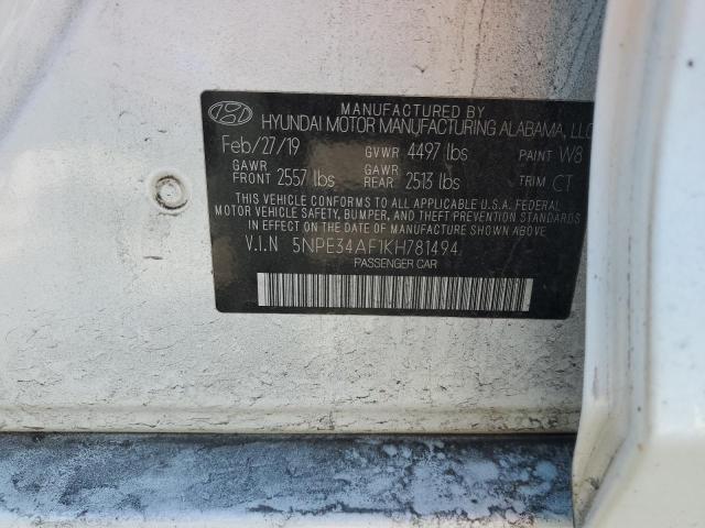 2019 HYUNDAI SONATA LIMITED - 5NPE34AF1KH781494