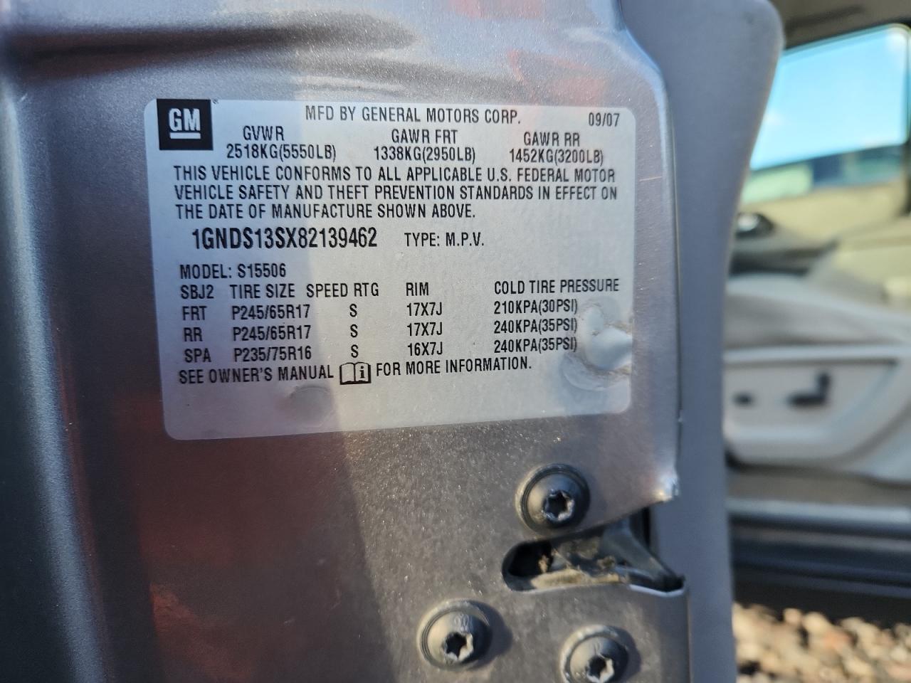 Lot #3297229385 2008 CHEVROLET TRAILBLAZE