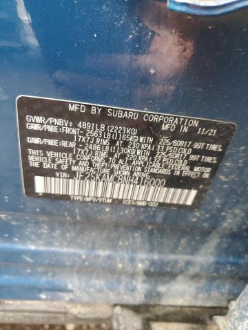 2022 SUBARU FORESTER W #3286530163