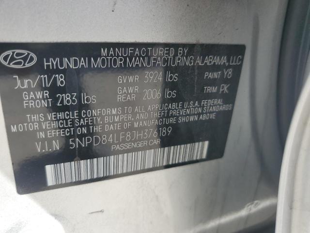 2018 HYUNDAI ELANTRA SE 5NPD84LF8JH376189