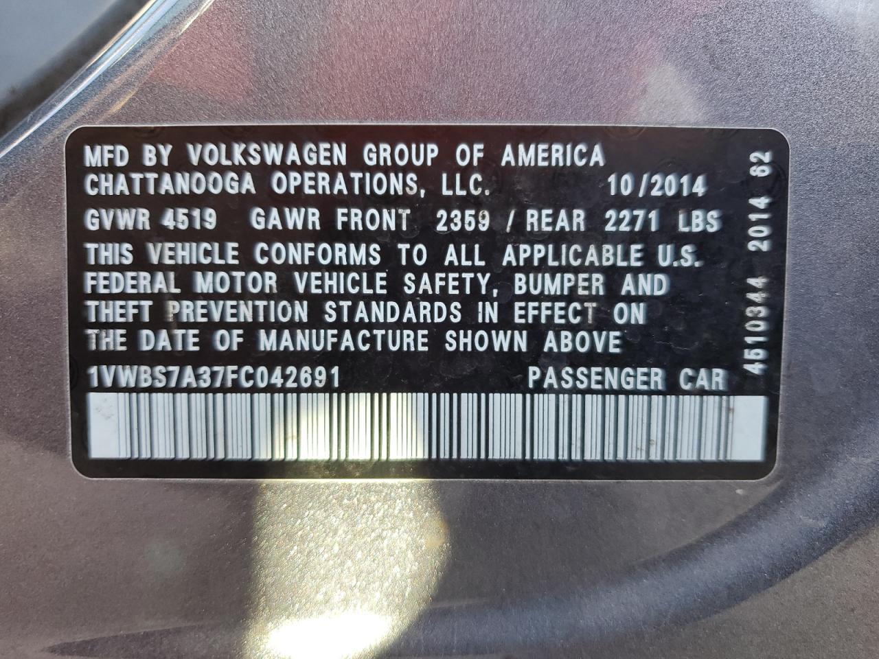 VOLKSWAGEN PASSAT SE